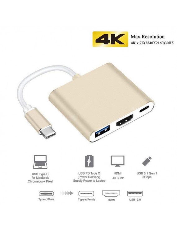 USB Accessories - USB C HUB to HDMI for Macbook Pro/Air Thunderbolt 3 USB Type C Dock Adapter Support Samsung Dex mode with PD USB 3.0